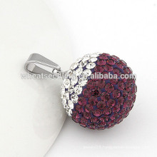 High quality 20 mm crystal shamballa crystal ball pendant